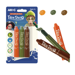 【韓國AMOS】3色粉色系+3色大地色 人體彩繪棒, , large