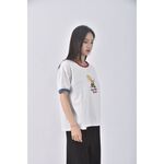 (F) peanuts棉質純棉白色短袖上衣二手衣, , large