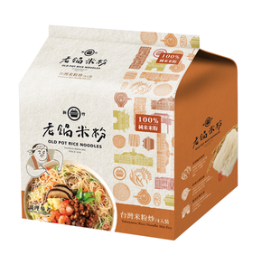 【老鍋米粉】即時沖泡米粉系列 純米台灣米粉炒 70gx4入/袋
