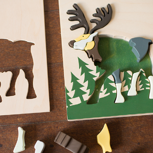 [eguchi co,. Ltd.] eguchitoys  Animal Puzzle Reindeer