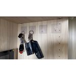 [Beargood sticker] Small Square Adhesive Hooks (Set of 4), , large