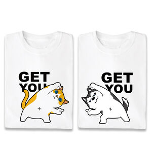 JZ TEE Husky & Cat - GET YOU Graphic Tee