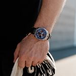 CITIZEN 星辰 限量牛頭錶 光動能鈦金屬計時手錶 禮物 AV0088-01L, , large