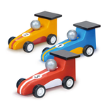 Mentari 迴力賽車組(木製玩具/玩具車), , large