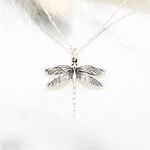 【Angel & Me】展翅高飛 蜻蜓 Dragonfly s925 純銀 項鍊 生日 情人節 禮物, , large