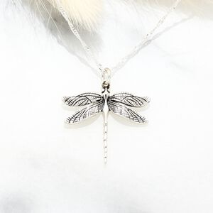 【Angel & Me】展翅高飛 蜻蜓 Dragonfly s925 純銀 項鍊 生日 情人節 禮物