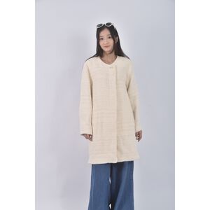 (XL) gerard darel長版厚磅白色外套二手衣