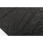 BURBERRY L號菱格紋棉質輕型外套/黑色, , large