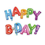 Happy B-day Connected Foil Balloon, , large