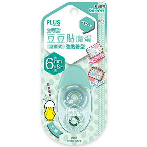 【龍品文創】PLUS 台灣普樂士 TG-1511 魔蛋豆豆貼-綠