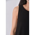 (S) 質感無袖黑色上衣二手衣, , large