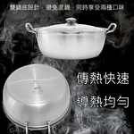優得#304不鏽鋼享樂鴛鴦鍋-28cm-2支, , large