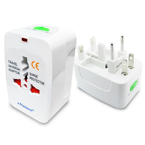 (Pack of 3) e Nature Global Travel AS03 Travel Essential All in one Universal Power Socket
