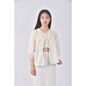 (L) spring company質感杏色罩衫二手衣