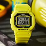 CASIO 卡西歐 G-SHOCK 致敬運動員 方型手錶 女錶 電子錶 GMD-S5600EP-9, , large