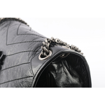 YSL 小牛皮翻蓋NIKI包/郵差包/中款(28cm)/黑色, , large
