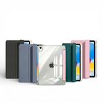 【TQ167三折水晶背殼】Apple iPad A16 11吋平板皮套(適用iPad 10代 10.9吋)(內置筆槽), , large