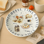 Coffee Time Ceramic Plates, , large