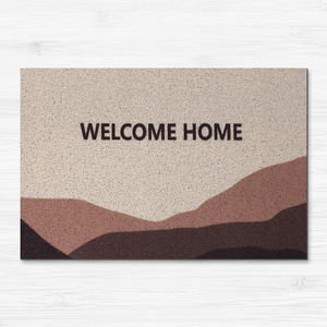 Cuttable mud scraping anti-slip silk circle floor mat 60x90cm