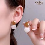【Gulicc】古莉可 耳環 氣質復古圓形耳環, , large