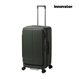 【INNOVATOR】上掀式&對開式 26吋剎車行李箱-森林卡其
