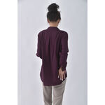 (L) uniqlo簡約紫色襯衫上衣二手衣, , large