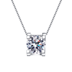 【CITY STAR】IGI 1克拉牛頭款吊墜-925純銀(D / VVS 以上 / 3EX), , large