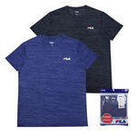 FILA男涼爽透氣短袖圓領上衣, , large