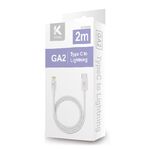 Ktnet GA2-CL2M Type-C to Lightning 充電傳輸線 PD20W快充耐拉TPE材質（2M）, , large