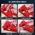 Woodworking chamfering plane - 45-degree flathead cutter (black), , large