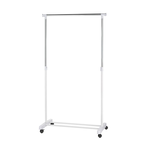 Taiwan-Made Mobile Clothes Rack Single Rod Garment Rack with Wheels Lightweight Easy Storage Indoor Drying Rack, , large