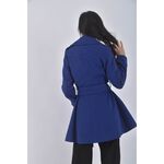 (S) lazy daisy大衣厚磅藍色外套二手衣, , large