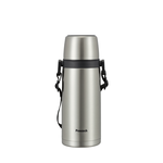 【日本孔雀Peacock】戶外休閒不鏽鋼保冷保溫杯水壺760ML(不沾黏設計)-附背帶-原鋼色, , large