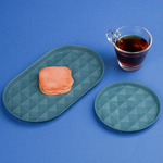 re-ing Bamboo Fiber Plates-3Piece Round plates-Teal, , large