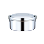 PEARL HORSE 304# Round Double-Layer Lunch Box – 14cm – JA-S-102-014-A, , large