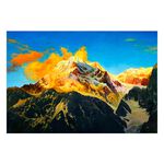 【御畫房】日照金山 國家一級畫師手繪油畫60×90cm(VF-90), , large