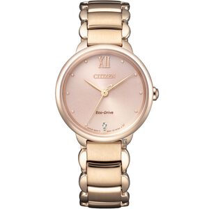 CITIZEN 星辰  L系列 廣告款 光動能大三針女錶 EM0922-81X