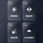 "3-Month Warranty" Fully Automatic Electric Umbrella &ndash; One-Touch Open & Close, 8-Rib Aluminum Alloy & Fiberglass, , large