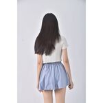 (S) 高腰運動質感藍色短褲二手衣, , large
