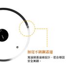 PERFECT 理想牌 晶鑽寬邊玻璃蓋鍋蓋 28cm-Leidea樂德兒, , large