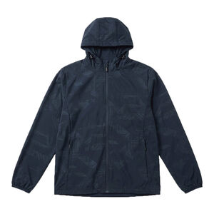 男速乾透氣印花防曬外套-深藍M