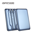 iBRIDGE 10000mAh 超輕薄帶線行動電源-星空藍, , large