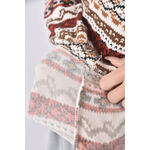 (S) 圖騰棕色長袖上衣二手衣, , large