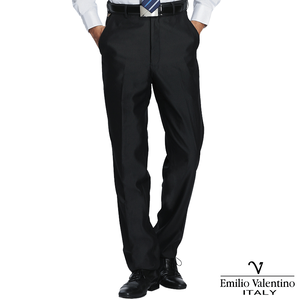 范倫提諾超柔平口西褲<黑色-31>