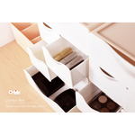 【O-Life】Stackable Desktop Drawer Cabinet-4 Drawers Black, , large
