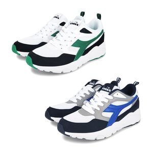 DIADORA迪亞多那 復古時尚運動鞋 男運動鞋 男鞋 拼接 反光 寬楦 輕量 吸震 減壓 乳膠鞋墊 止滑 白綠 白藍