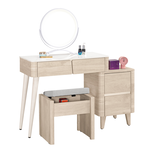 【Hampton 漢汀堡】比米2.7尺岩板伸縮化妝台-含椅, , large