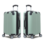 【Alldma鷗德馬】25吋熱銷款拉鏈行李箱Z2S-抹茶綠(贈保護套C2+B2棋盤束帶+多功能海關鎖), , large