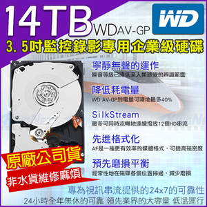 【KingNet】 14TB 1T 3.5吋 監控硬碟 SATA 低耗電 24小時錄影超耐用