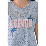 (XL) e gevon質感假兩件藍色套裝二手衣, , large